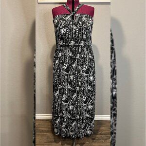 Lane Bryant Printed Halter Maxi Dress Size 22/24W
